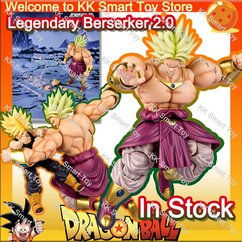 

In Stock Demoniacal Fit Broly Action Figure Dragon Ball Legendary Berserker 2.0 Figures Broly Figurine SHF Collectible Model Toy