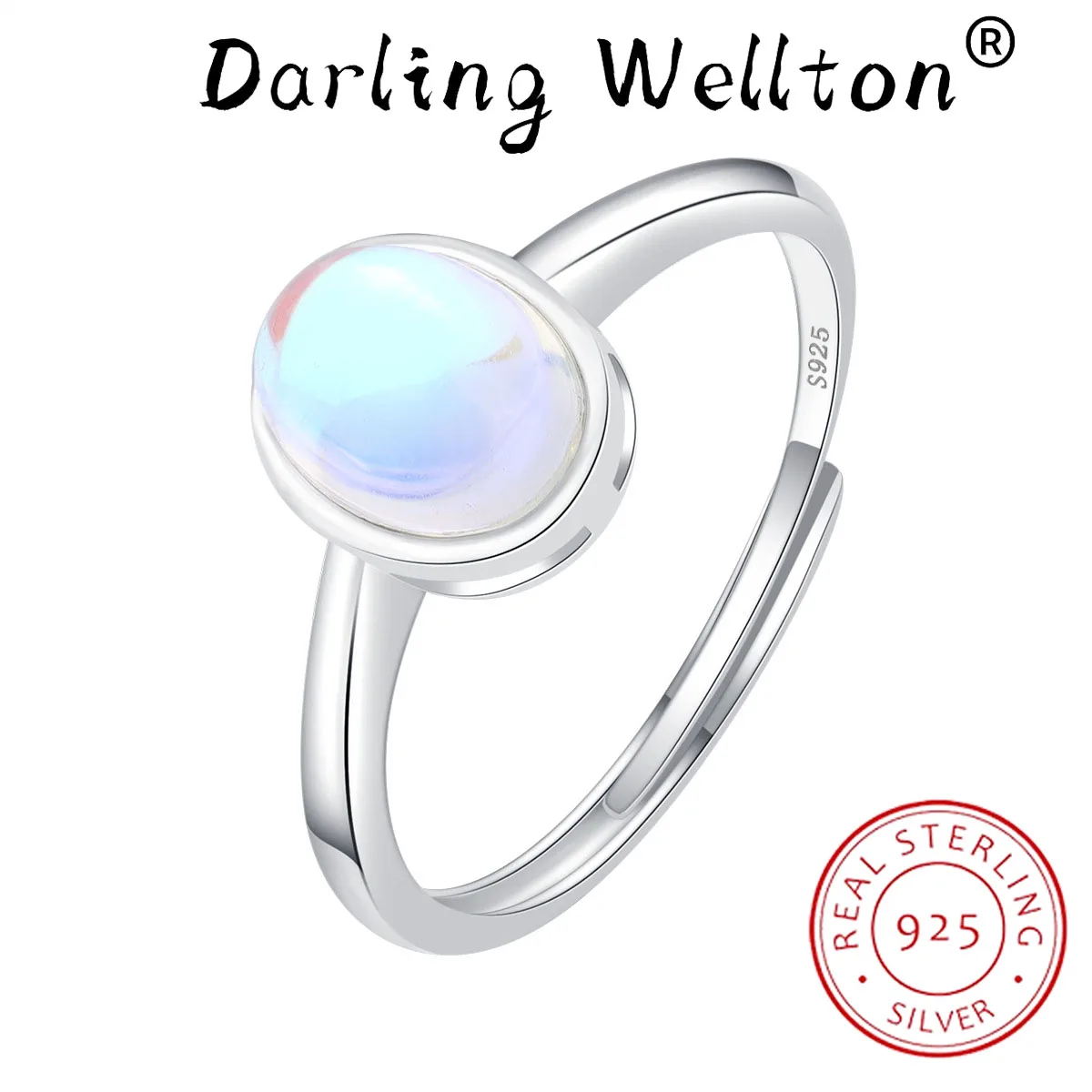 

Classic Oval Aquamarine Opal Couple Ring For Women 100% Genuine Original S925 Sterling Silver Valentine's Day Gift Jewelry