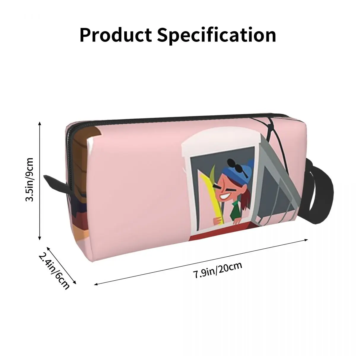 Chamonix Mont Blanc Poster Makeup Bag Cosmetic Organizer  Toiletry Cosmetic Bag for Women Beauty Travel Pencil Case