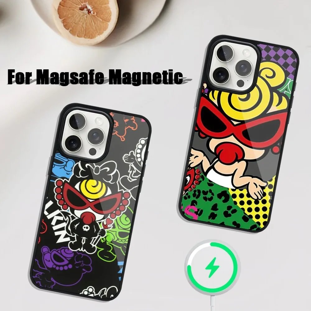 Japn H-Hysteric Mini Fashion Phone Case For iphone Pro 11 Max 13 12 14 Mini 15 Plus Magsafe Magnetic Wireless Charging Shell