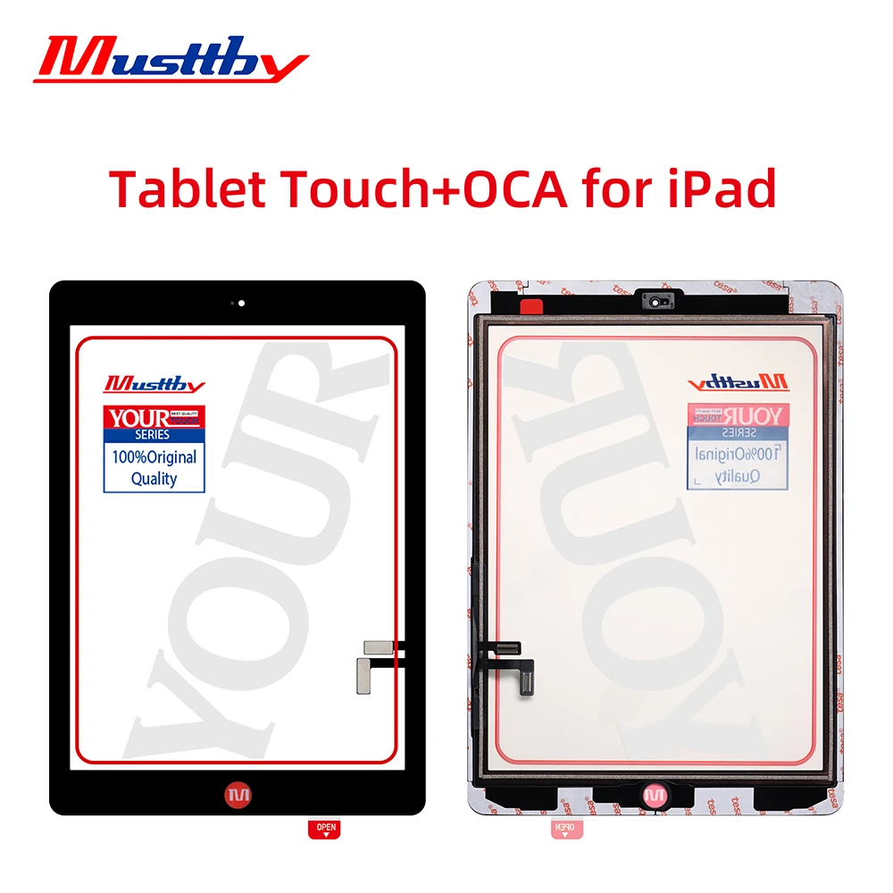 2pcs Musttby Touch Screen Panel LCD Outer Digitizer Sensor Glass Replace for Apple Pad Mini 5 6 10.5 10.9 9.7 Pro 11 12.9 A2229