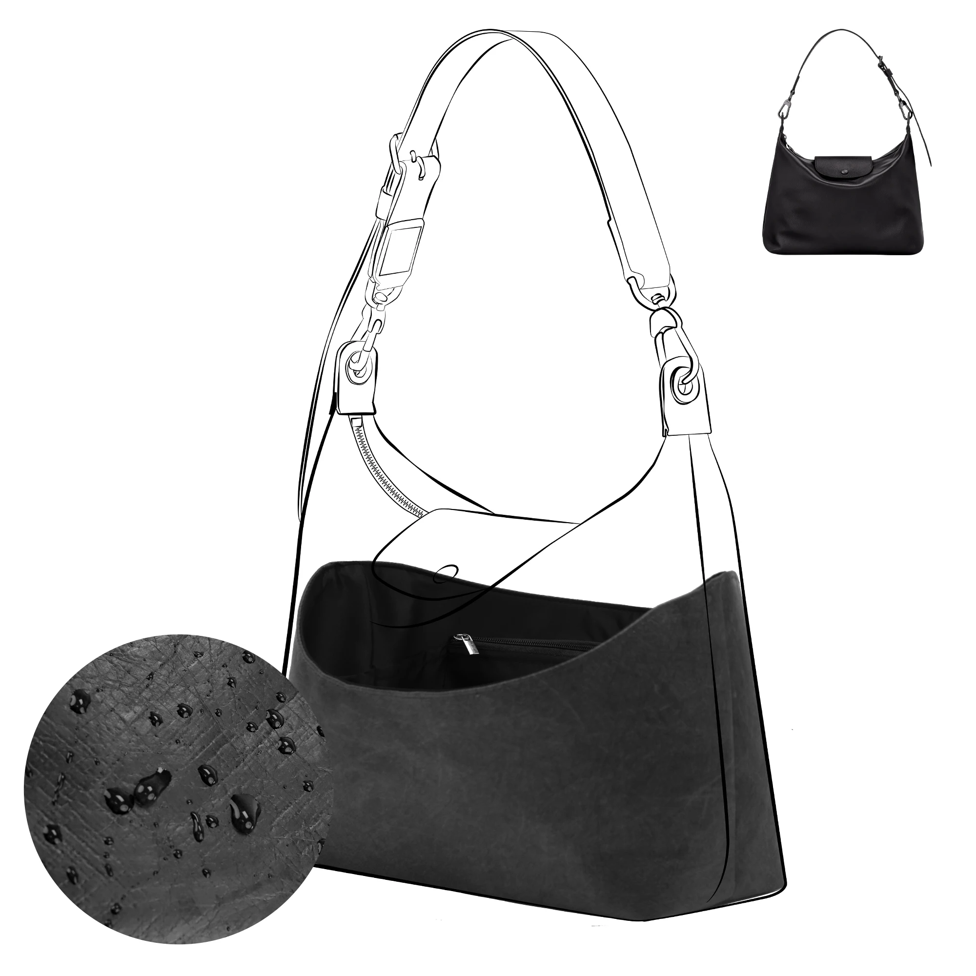 dgaz-lightweight-purse-organizer-insert-for-longchamp-hobo-bagssilk-and-dupontpaper-handbag-inner-for-luxury-bags