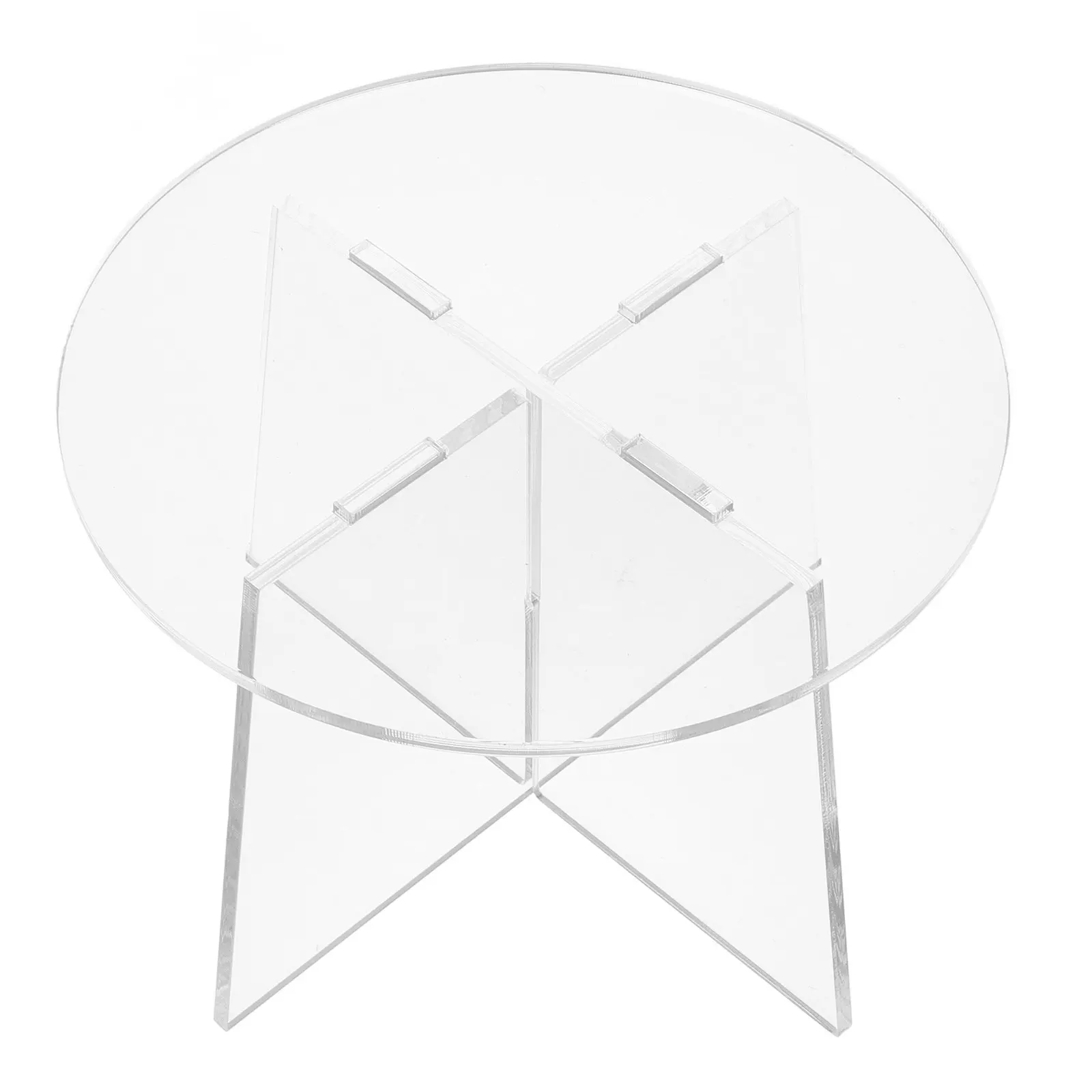 Acrylic Plant Stand Stable Smooth Surface Flowerpot Display Stand Home Bonsai Pot Base Modern Garden Planter Display Holder