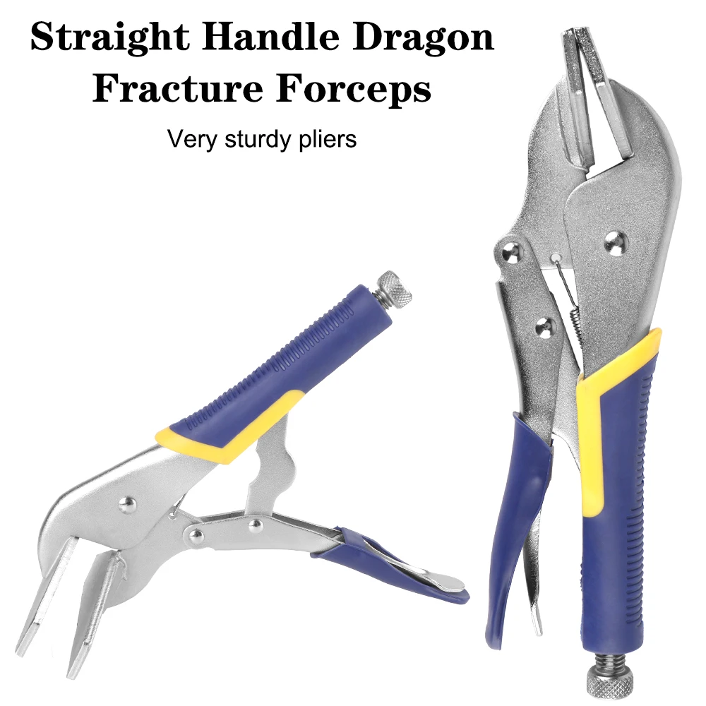 Iron Wrench Large Opening Quick-Release Pliers Household Hand Tools Straight Handle Dragon Fracture Forceps Multifunctional