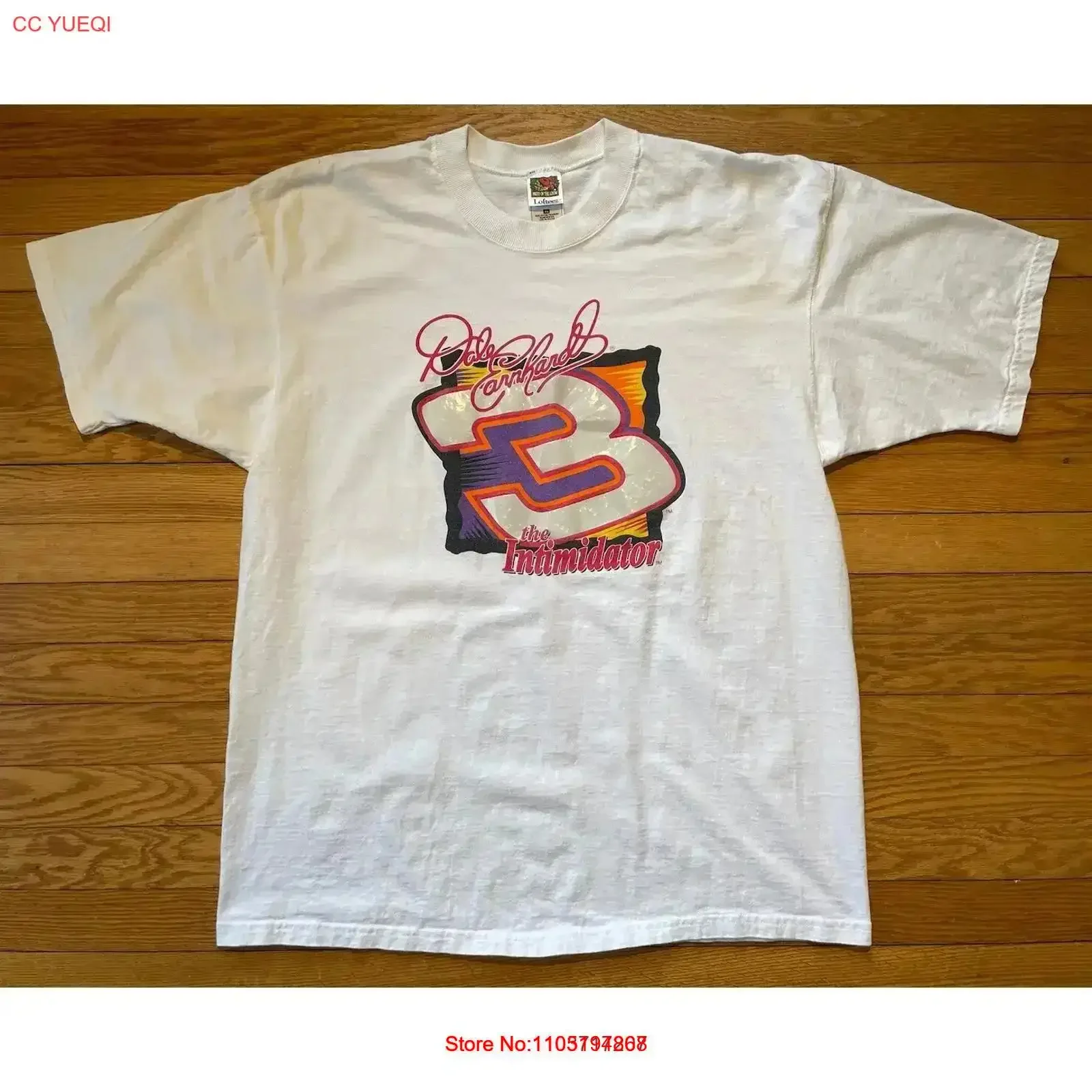 

Vtg 90s Dale Earnhardt The Intimidator Puff Print Lofteez T Shirt Size XL vintage Washed homme Casual Slightly Breathable Soft