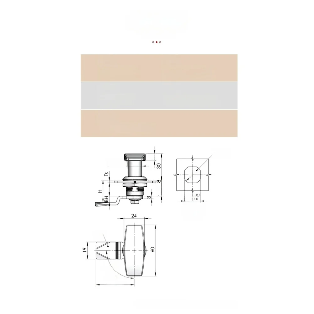 For toggle Lock with T Handle for Cabinet and Chassis Use Featuring 304 Stainless Steel Body and Smooth Action