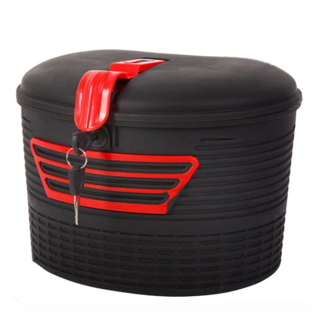 

Basket with Lock Baskets Front Carrier Storage Mountain Bike Frame