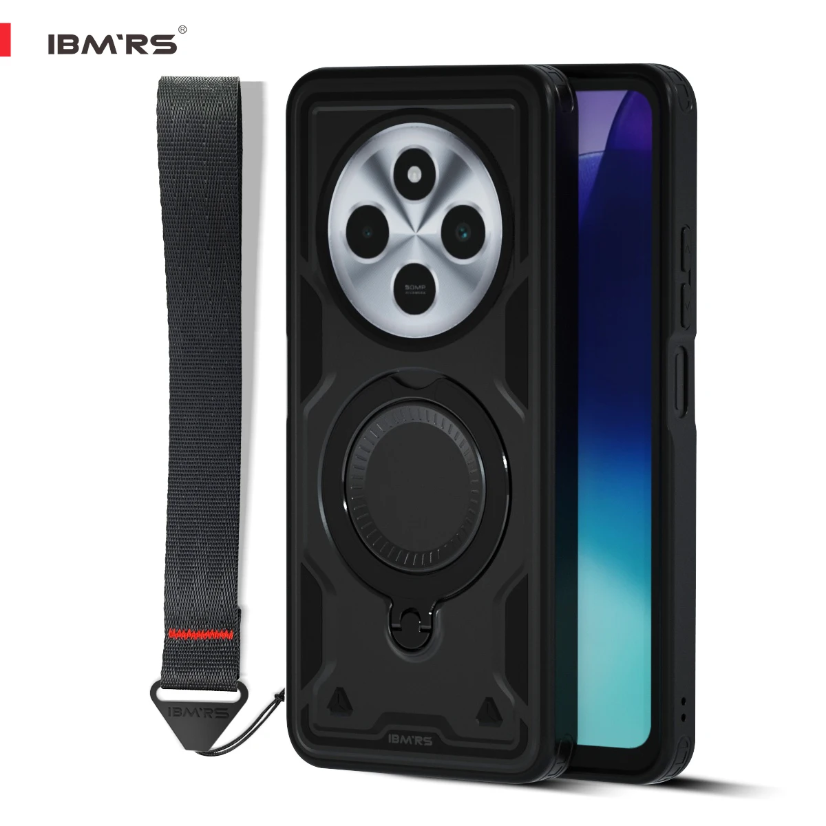 

Poco C75 Phone Case Magnetic Shockproof [4G/5G] with Stand & Lanyard | Compatible for Poco C75