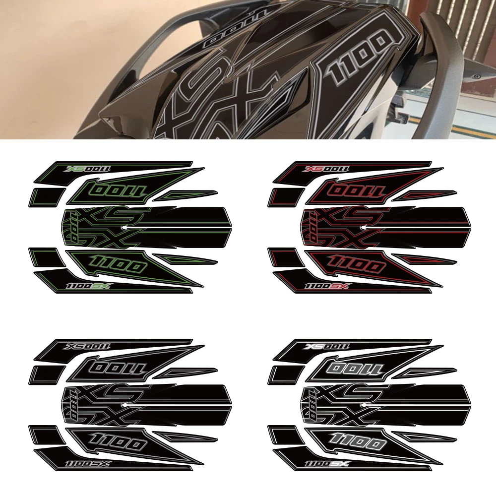 

For KAWASAKI NINJA 1100SX NINJA1100SX 2025 Motorcycle 3D Gel Rear Seat / Fairing Paint Protection Protector Decal