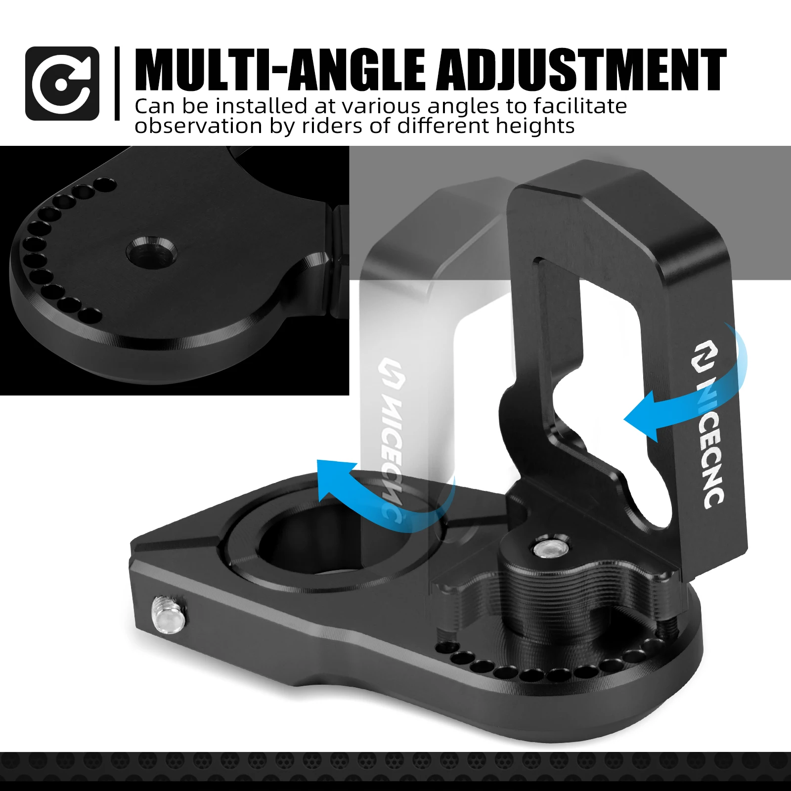 NICECNC For Surron light bee X S L1E 2024 2025 Segway X160 X260 Sur-Ron Digital Display Relocation Bracket Electrical Motorbike