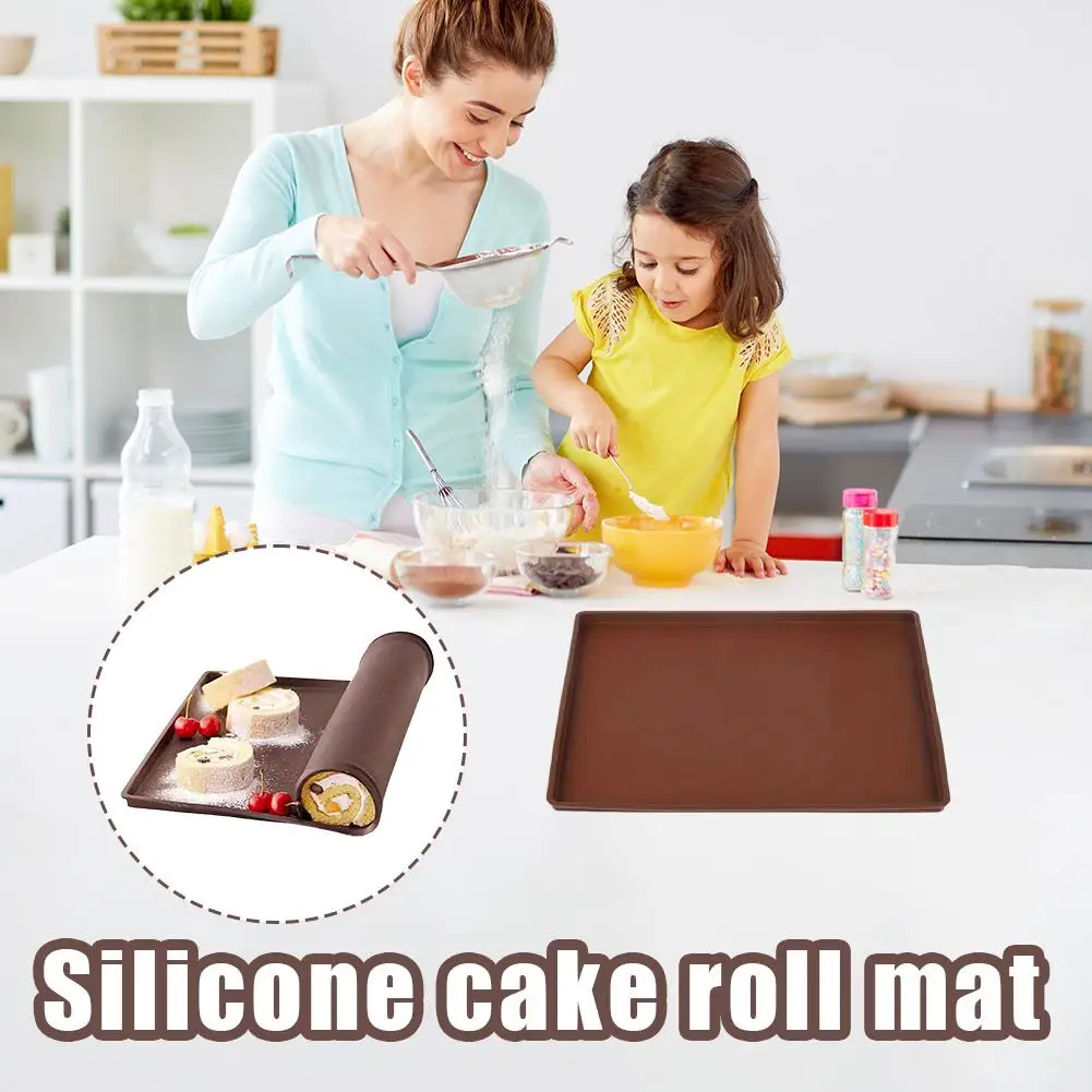 المطبخ الأساسية قسط سيليكون المقاومة للحرارة سهلة الاستخدام سيليكون كعكة لفة حصيرة سهلة التشكيل متعددة الوظائف المطبخ