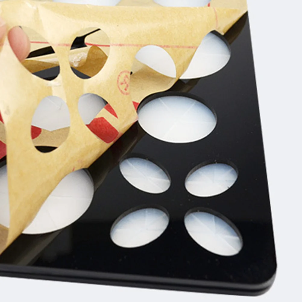 

Folding Black Acrylic Makeup Brush Organizer Tower Rack Holder for Air Drying Brushes Stand Organizing Holder