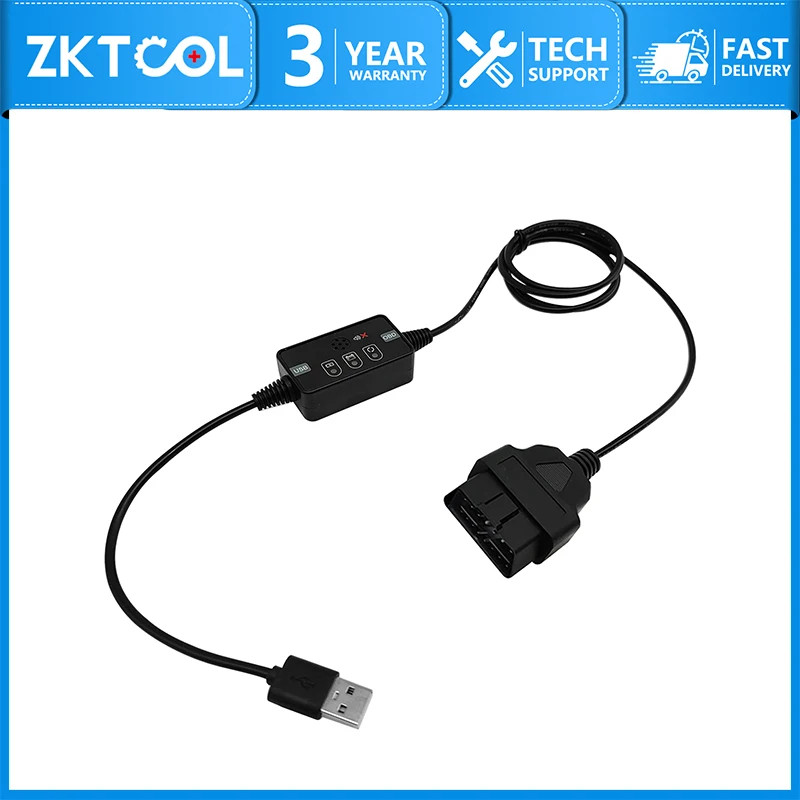 ZKTOOL Memory Saver USB to OBDll Car Battery Replacement tool Computer ECU Memory Saver