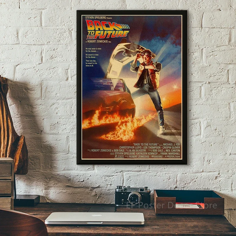 Back To The Future Movie Posters Home Room Cinema Decor Painting Vintage Kraft Paper Prints Classic Film Poster Art Wall Picture