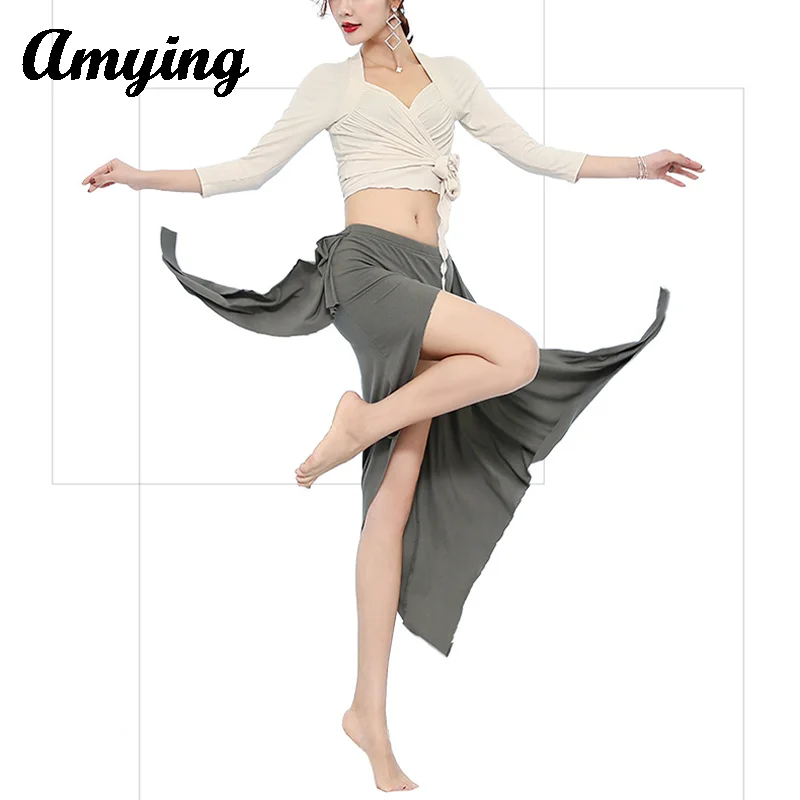 

2024 Belly Dance Costume Sexy Off Shoulder Top Elegant Skirt Stages Performance Suit Dance Practice Clothing Adult Show Costume