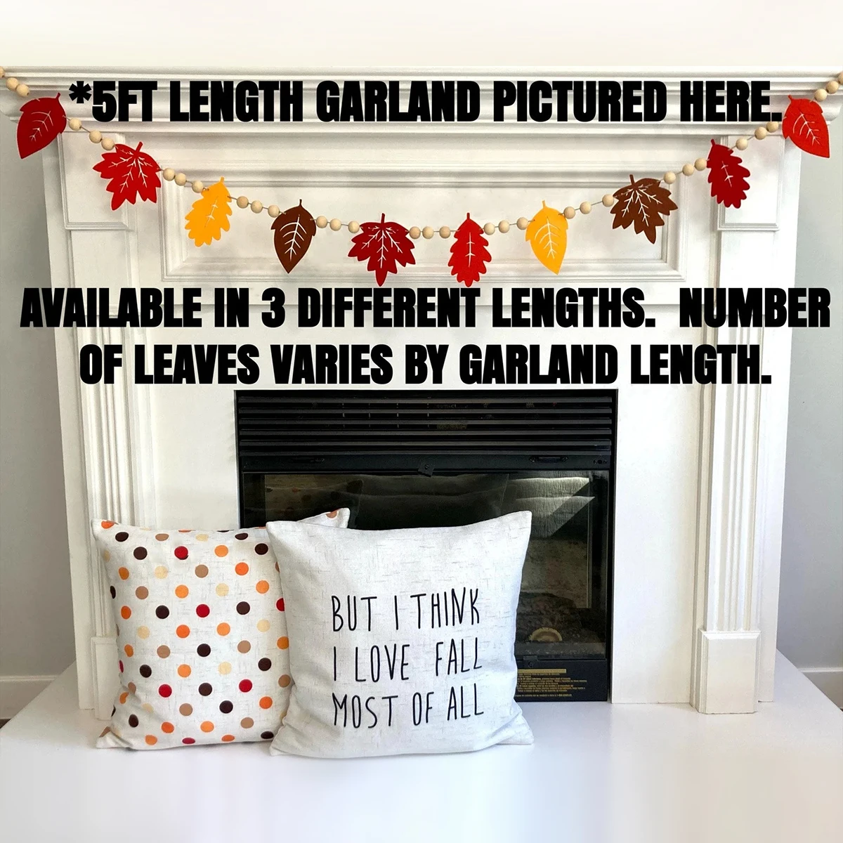 Herfst blad slinger herfst esdoornblad hangende banner voor oogst Thanksgiving seizoensgebonden woondecoratie houten kraal vilt decor cadeau