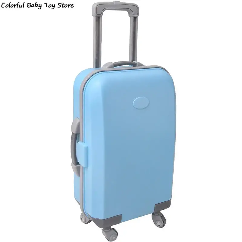 High Capacity Doll Suitcase For Clothes Baby Clothes 18 Inch Doll Girl Toy Mini plastic suitcase luggage