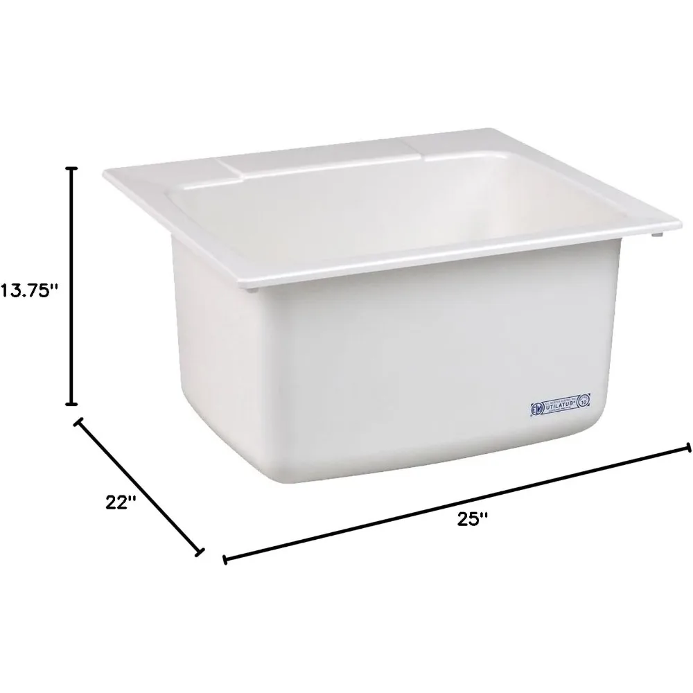 10C Utility Sink, 22 x 25-Inch, White