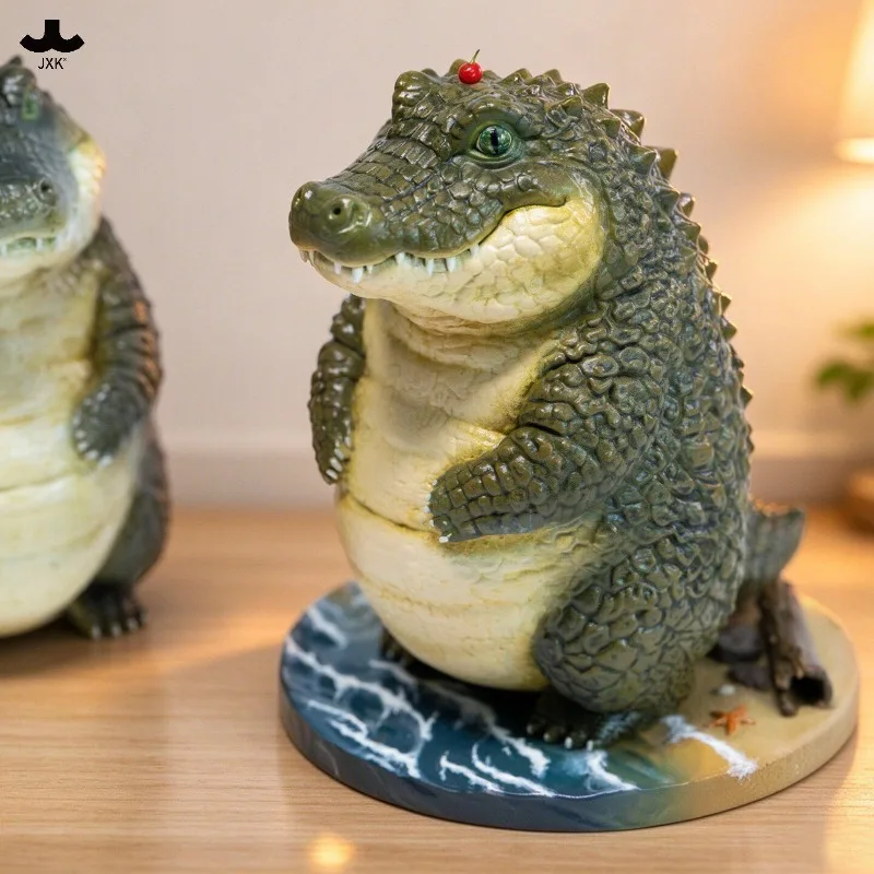 Presale JXK388 Toy Figures 13cm Swamp Tuanzi Crocodile Shaped Cute Animal Model Handmade Ornaments Dolls Decorations Gifts