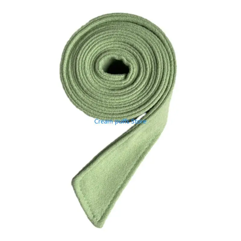 Cinturón abrigo elegante 50LE, cinturón lavable para mujer, cinturón lana Color sólido para mujer