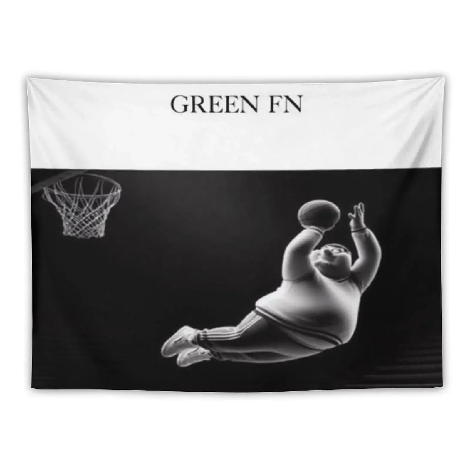 Green FN Tapestry Home Decor Aesthetic Wall Carpet Carpet Wall House Decor Tapestry