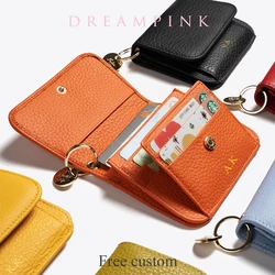 Custom Letters Women Short Wallet Luxury Large Capacity Small Coin Purse Bag For Female Monogram Portable Credit Card Holder