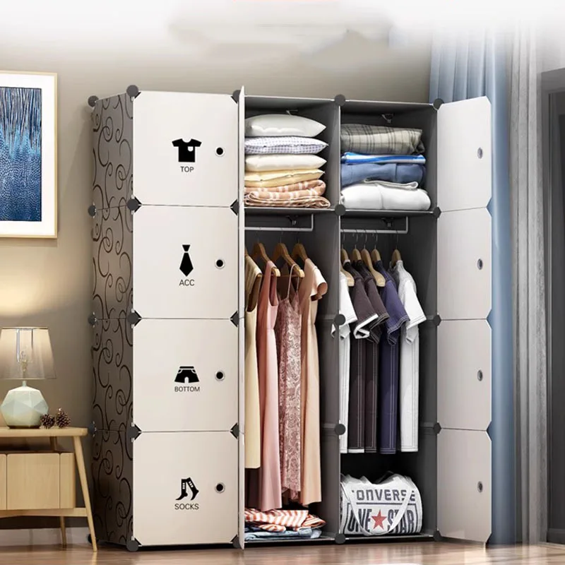 

Minimalist Modern Wardrobe Partitions Storage Portable Closet Clothes Bedroom Door Cube Small Ropero Lounge Suite Furniture