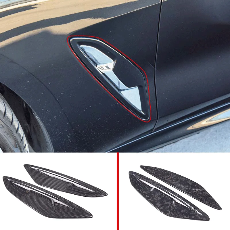 For 2019-2022 BMW 8 Series G14 G15 G16 real carbon fibre car styling car side vent fender stickers car exterior accessories