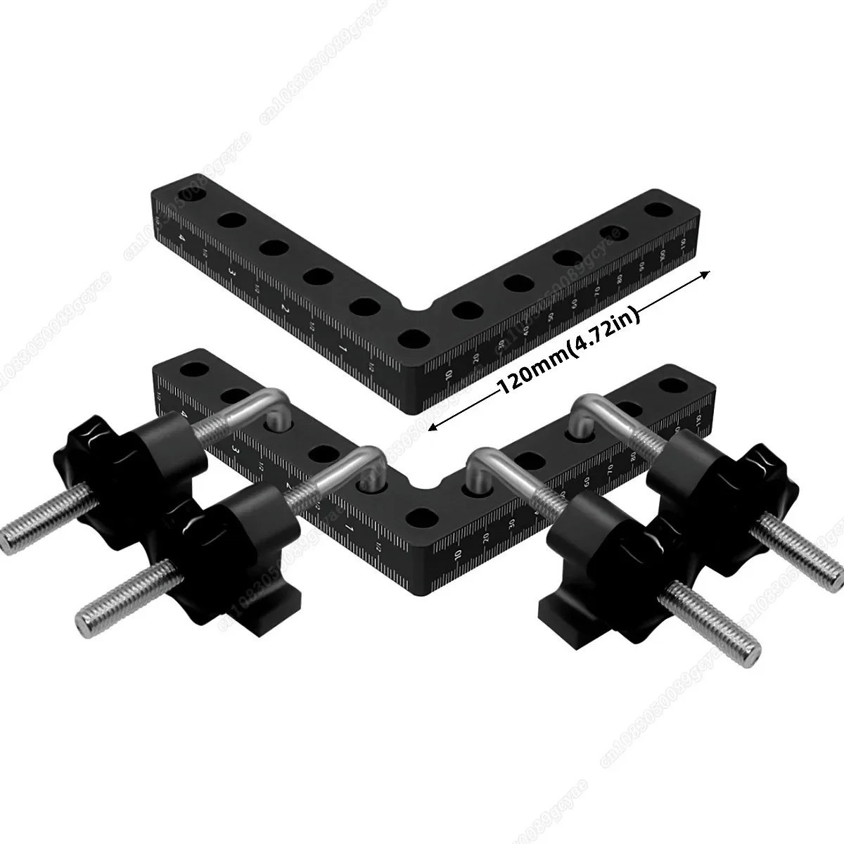 12PCS 90 Degrees L-Shaped Auxiliary Fixture Splicing board Positioning Panel Fixed Clip Carpenter Square Ruler Woodworking Tool