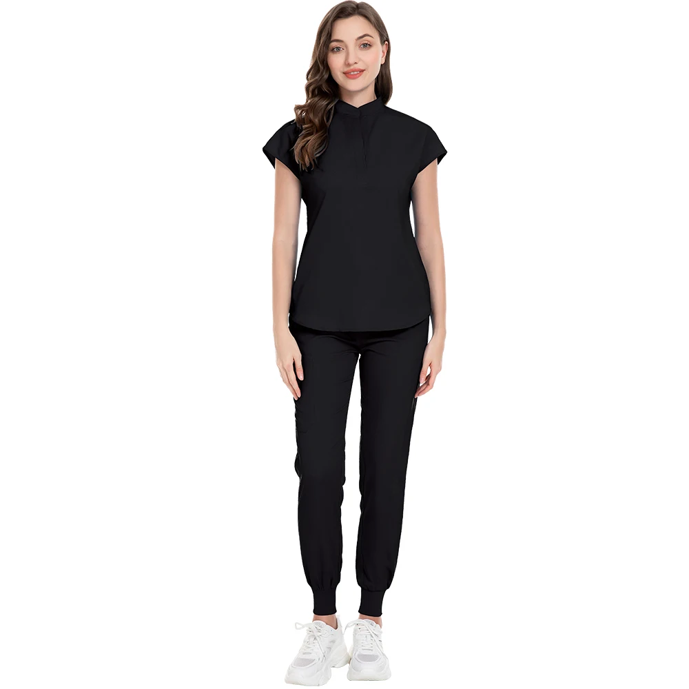 Разноцветные скрабы, униформа, топы с короткими рукавами + брюки, униформа для кормления, женский зоомагазин, скраб для врача, медицинская хирургия, спецодежда, набор скрабов