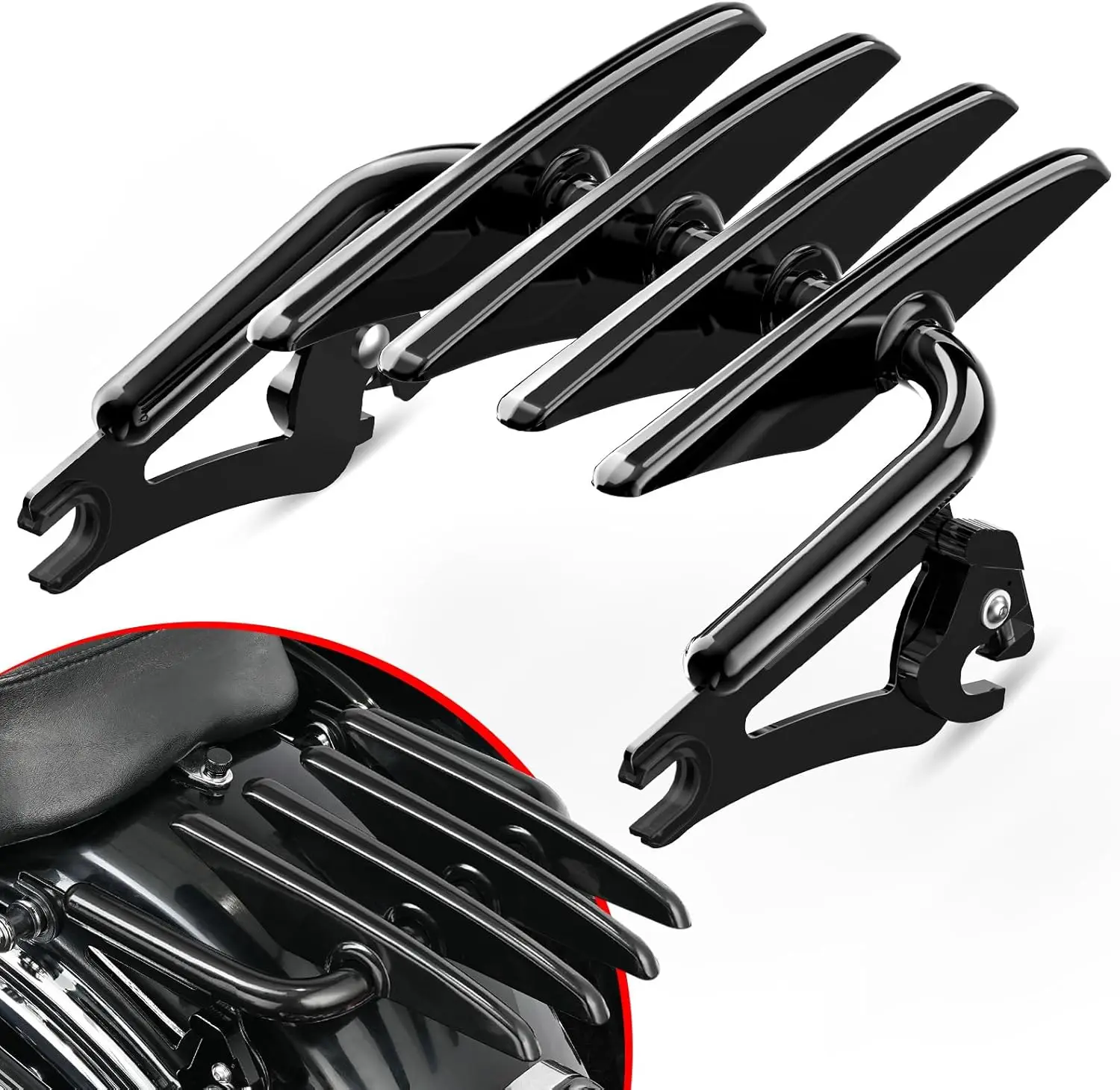 

Black Stealth Luggage Rack for Harley Electra Street Glide Road King FLHX FLHT Ultra Limited 2009-2024 Motorcycle Accessories