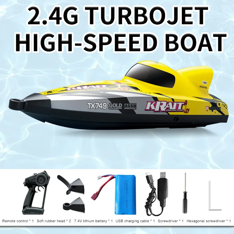 Cool Stuff Lustiges Geschenk – Neues 30 km/h bürstenloses Hochgeschwindigkeits-Fernbedienungsboot, voll maßstabsgetreue Rc-Boote, Kawaii-Rc-Schnellboot, Spielzeug für Kinder