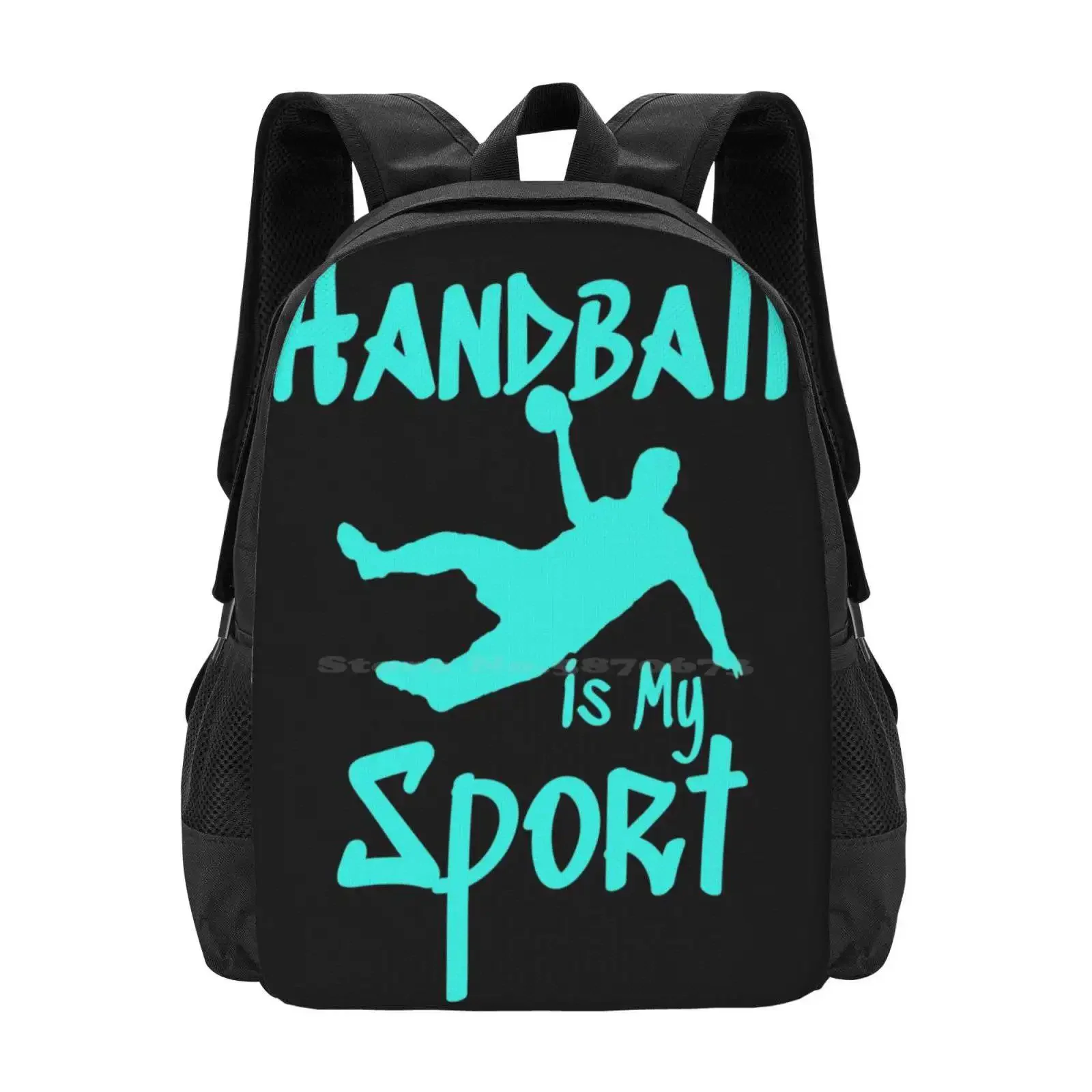 

Handball Is My Sport The Gift For Handball Players Hot Sale Schoolbag Backpack Fashion Bags Handball Player Leap Trainer Idea