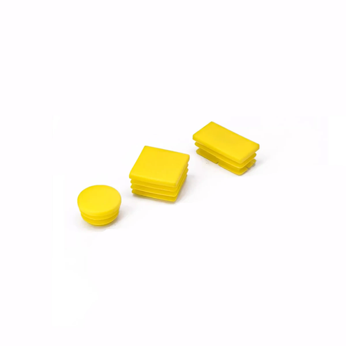 

Yellow Plastic Circular Square Pipe Plug Dustproof Sealing Cover Furniture Tables And Chairs Anti Slip Foot Pads