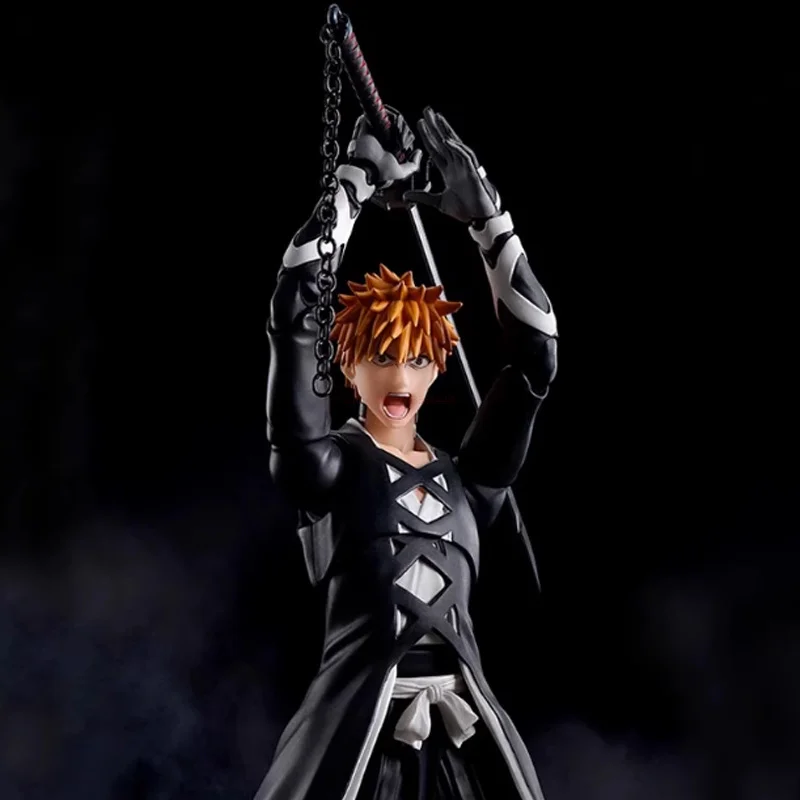 

Bandai Original S.H.Figuarts Bleach Ichigo Kurosaki Tensa Zangetsu Shf Action Figures Collection Model Toys For Children