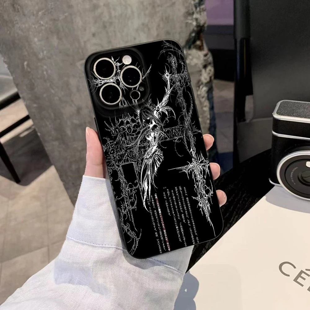 Cool Black Gothic Cross Phone Case For Xiaomi Mi 15T 15 14T 13 12 12T Poco X7 X5 F5 F7 M5 M7 X4 M4 M3 Lite Ultra Pro 4G 5G Back - view 6
