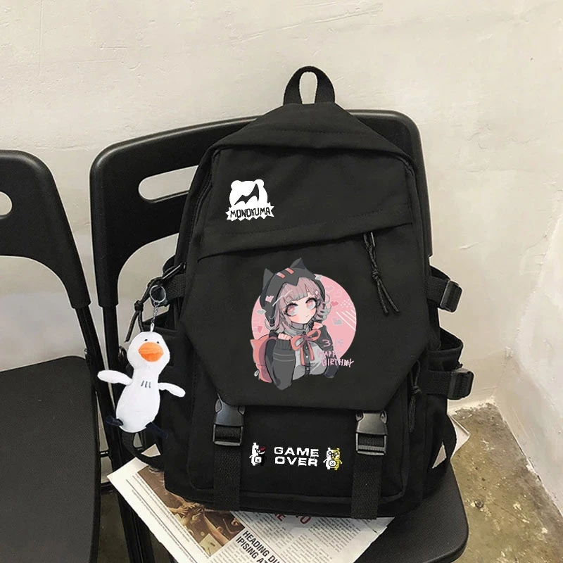 

Anime Danganronpa Monokuma Backpack Casual Women Men Backpack Teenage Girl Boys School Bag Bagpack Travel Bags Mochilas