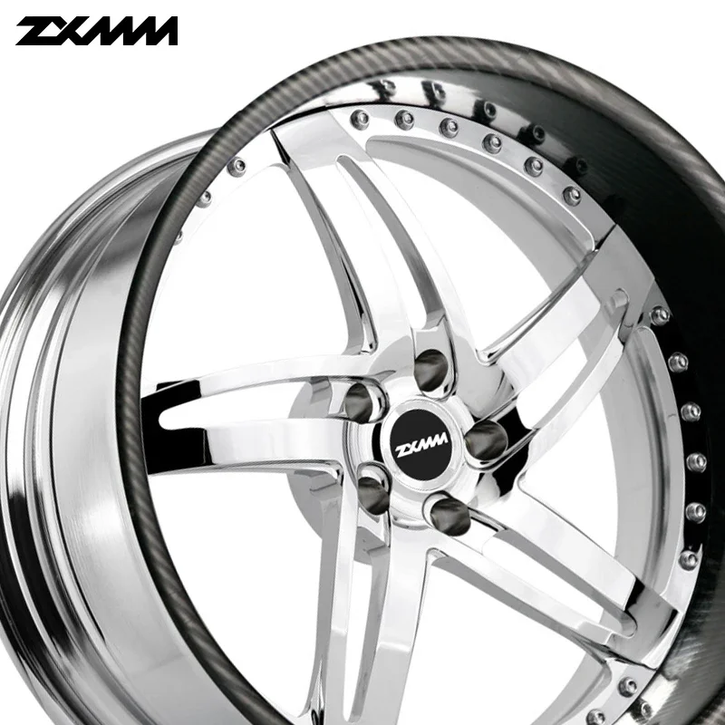 Passenger car  rims deep concave deep dish polish lip 17 18 20 24 26 inch for Jeep off road 6x139.7 4x4 forged alloy wheels