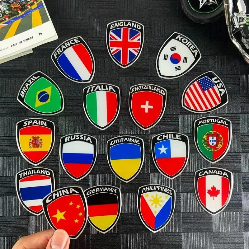 National Flag Sticker BRAZIL SPAIN CHILE CANADA THALAND RUSSIA PHILIOOINES KOREA ENGLAND FRANCE CHINA UKRAINE ITALIA SWITZERLAND