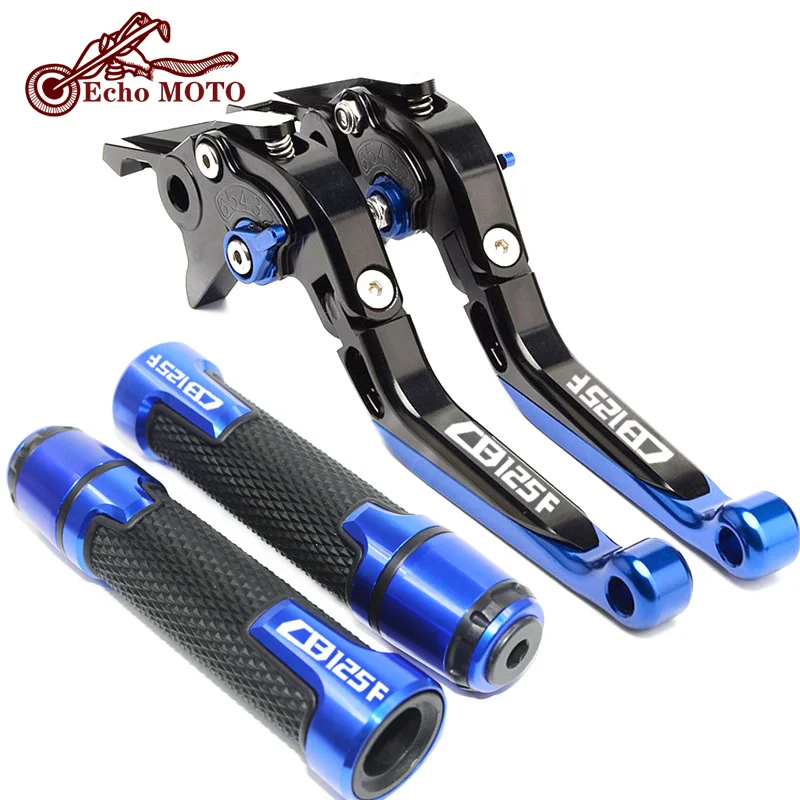 Motorcycle CB125 F Accessories Folding Extendable Brake Clutch Levers Handlebar Hand Grips For Honda CB125F CB 125F 125 F 2016