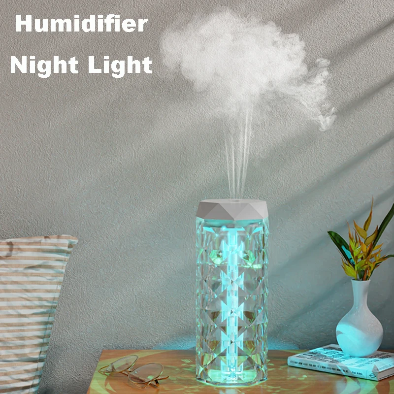 

Smart Antibacterial Humidifier For Home Aroma Essential Oils Diffuser 1L UVC 99.9% Sterilization Air Humidifier LED Night Light