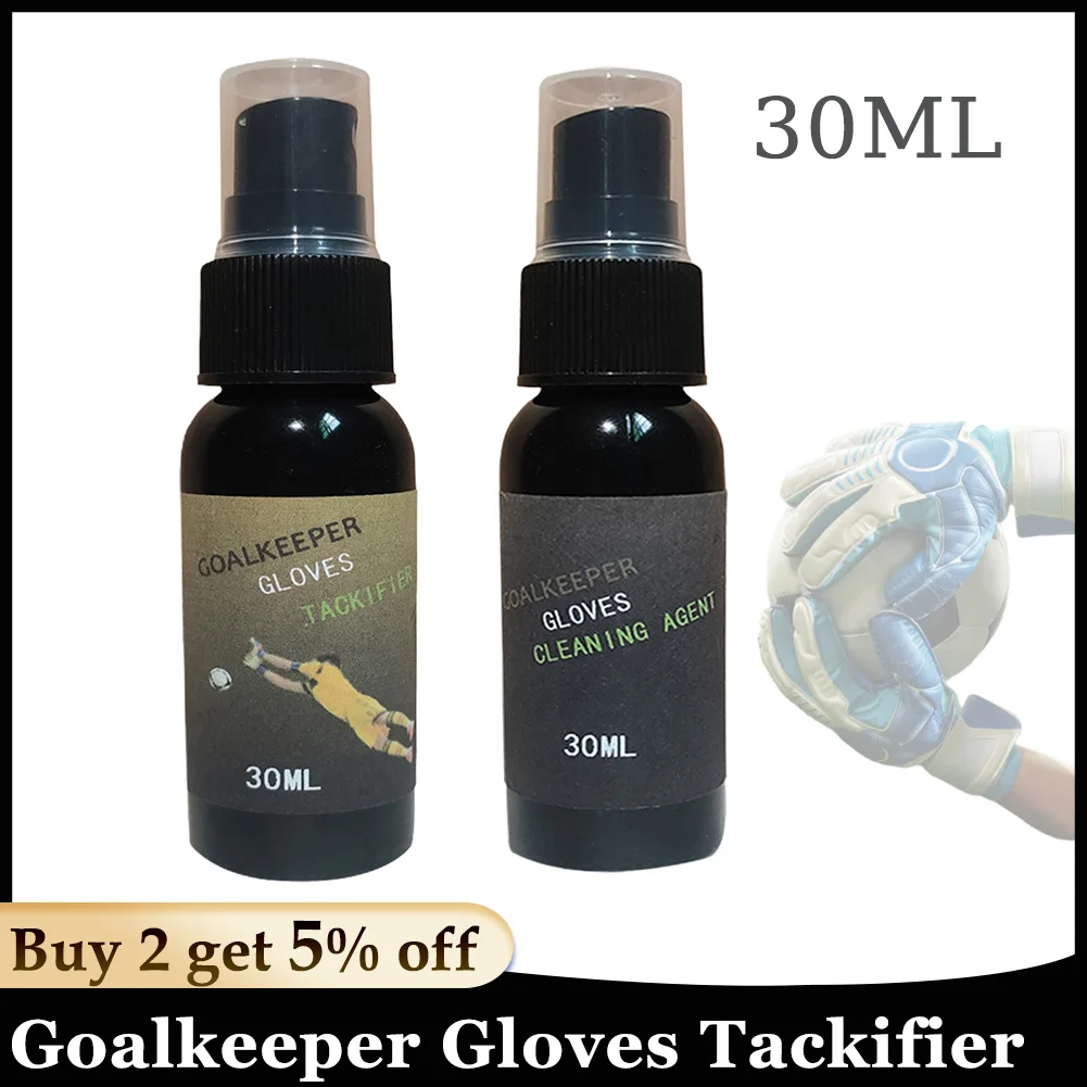 

Football Gloves Spray Gloves Glue Sticky Spray 30ml Goalkeeper Tackifier Non-Slip Gloves Cleaning Agent Football Grip Spray For