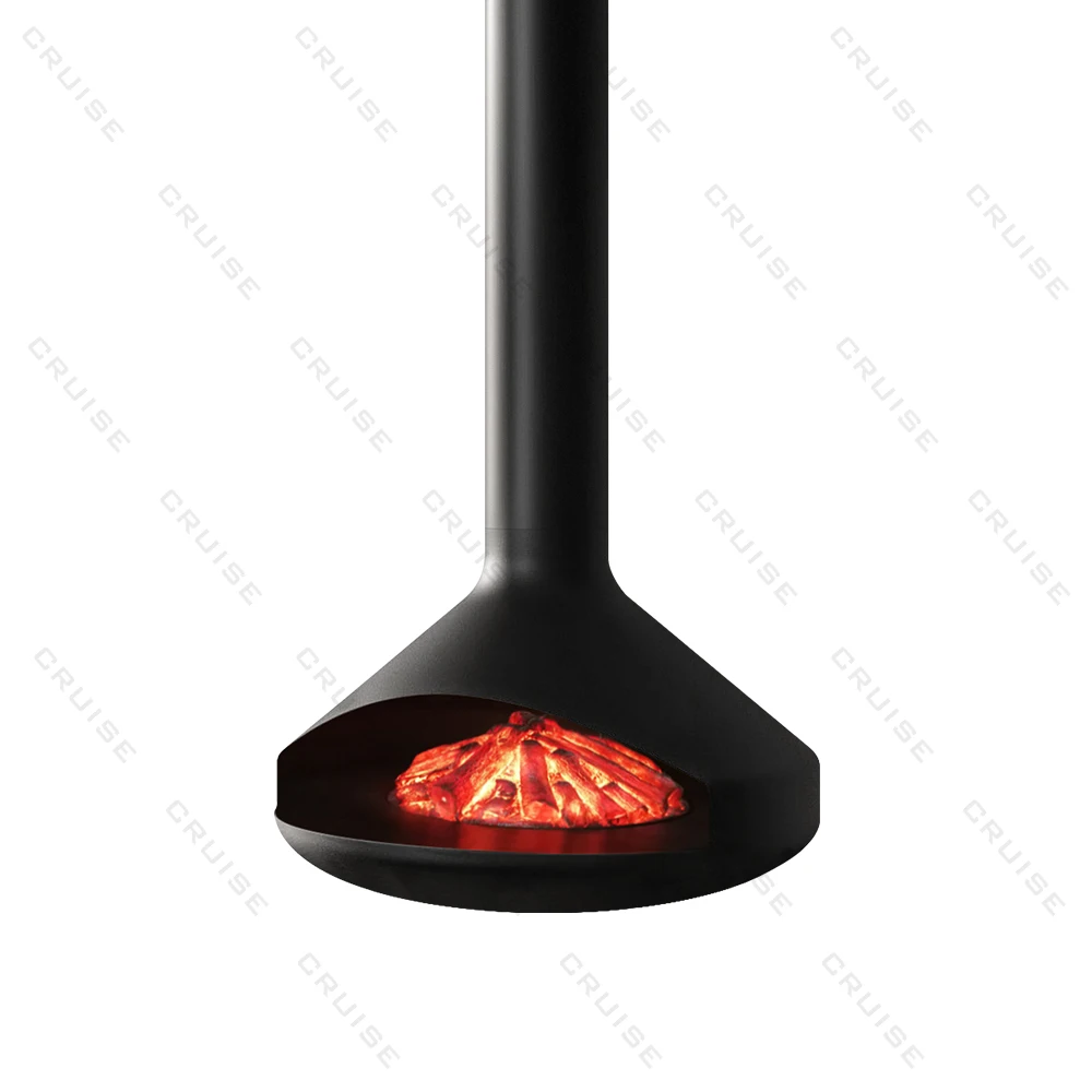 

CRUISE Modern Indoor Hanging Fireplace Wood/Atomization/Alcohol/Electronic Vapour Decorative Hotels/Villas Suspend Fireplace