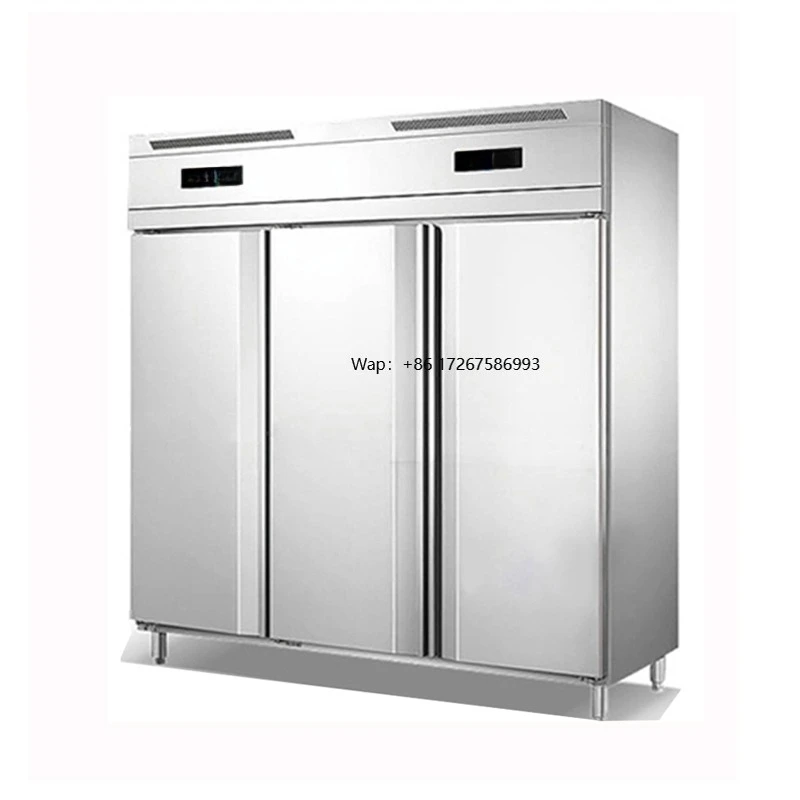 

Big Three Door Commercial Refrigerator Air-Cooled Freezer Vertical Reach in Refrigerators for Hotel Restaurant Kitchen