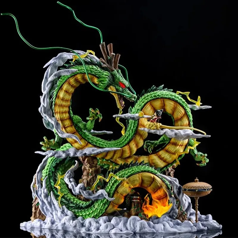 Figura de dragón de Anime de 18 pulgadas, estatua grande de acción, colección de dragón, decoración de Shenron de PVC, accesorios para sala de estar y casa