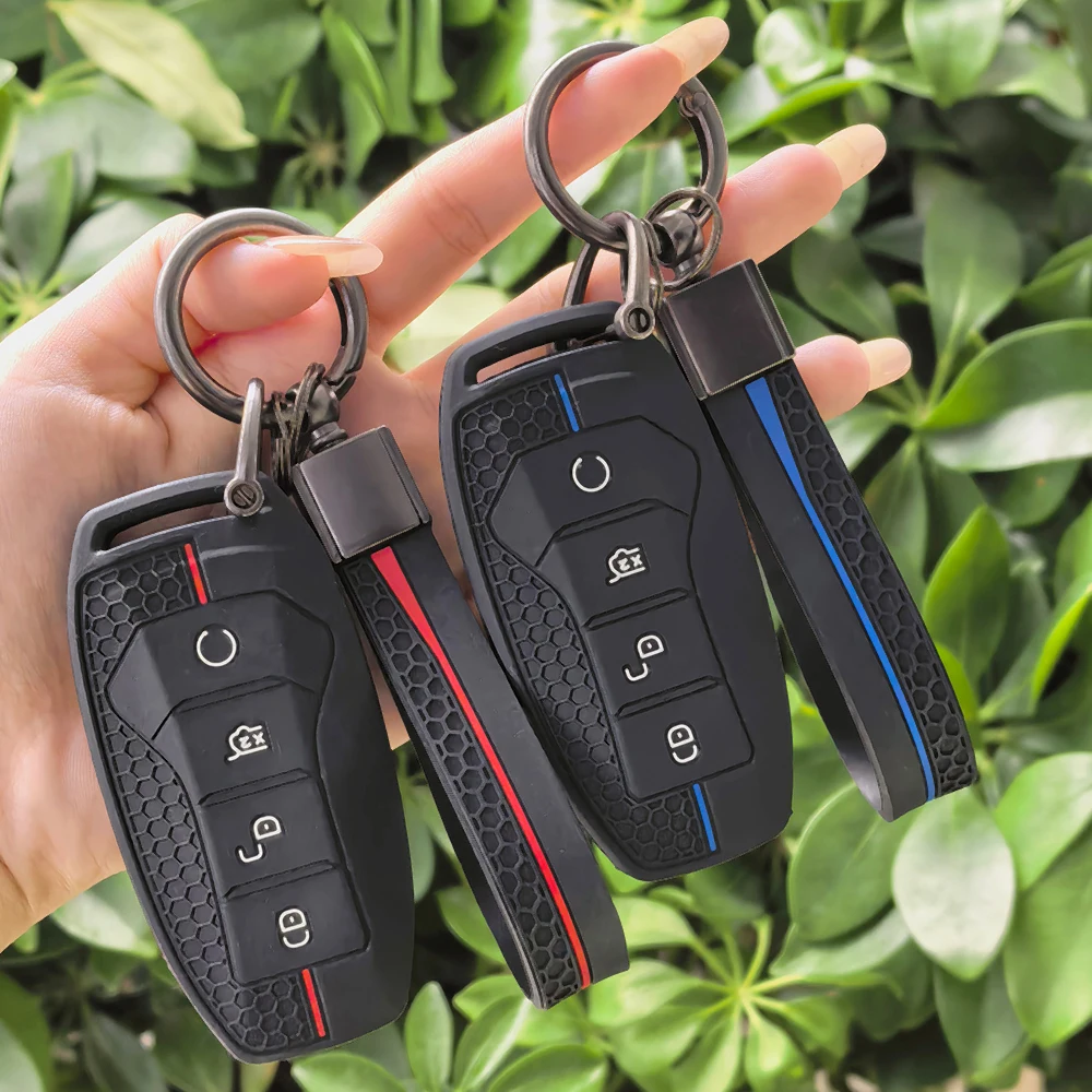 Car Key Case Holder Cover Chain For BYD XIA Summer Tang Yuan Qin Seal Song Han EV Dolphin PLUS MAX Key Interior Accessories