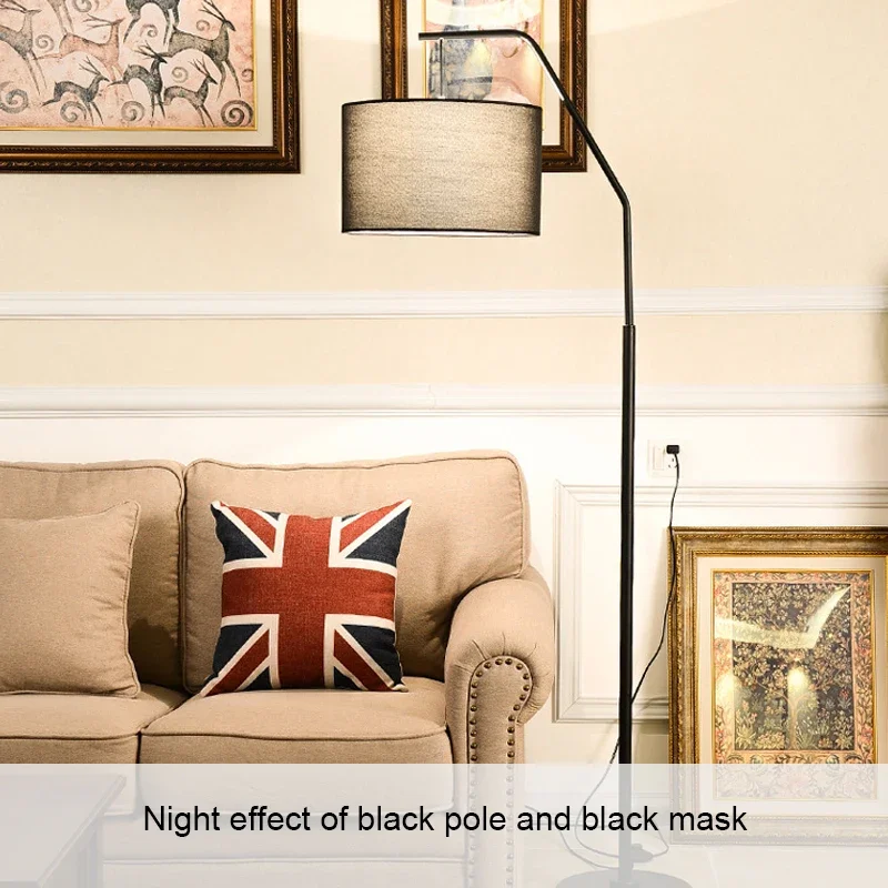 PLLY Nordic Fishing Floor Lamp ModernFamily Living Room Bedroom Creative LED Decorative Standing Light