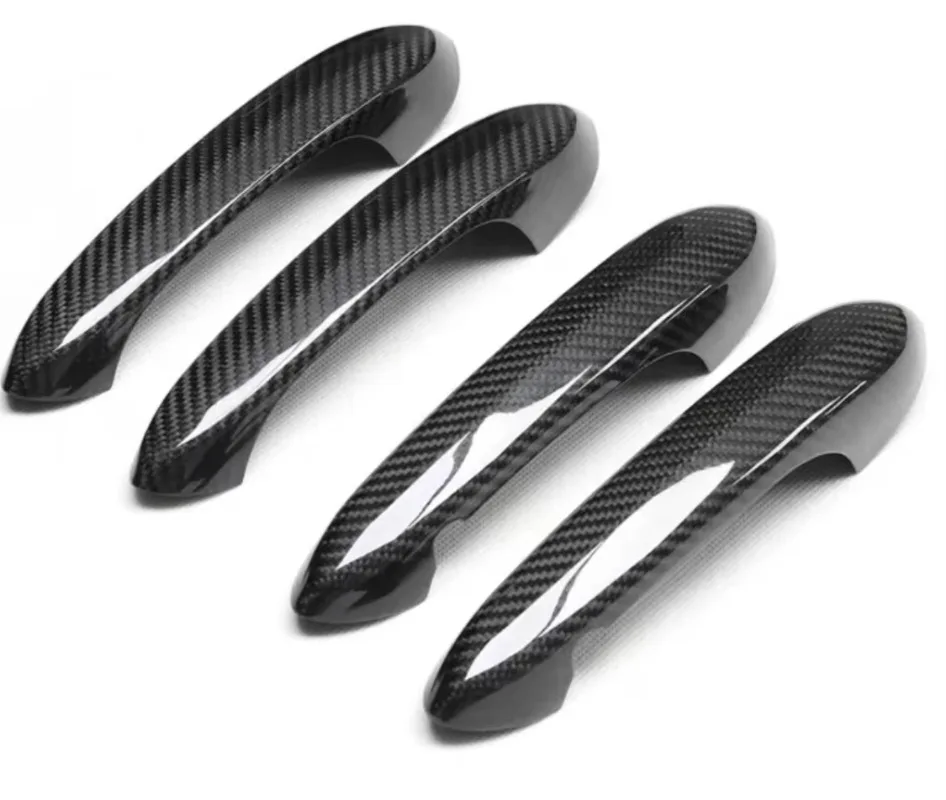 Direct Fit F40 Dry Carbon Door Handle Cover 4 PCS/SET F95 X5M F96 X6M Dry Carbon Door Handle Cover 4 PCS/SET Car Exterior Trim