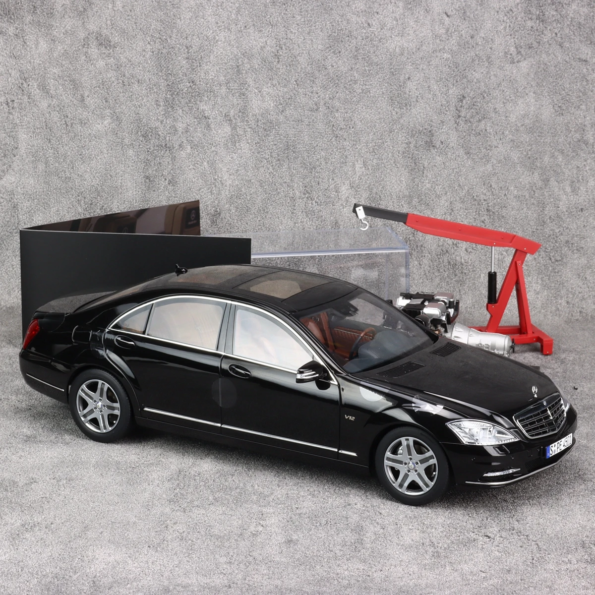 Motorhelix MH brand 1:18 scale for Benz S-Class S600L W221 car model Metal static display festive gift collection