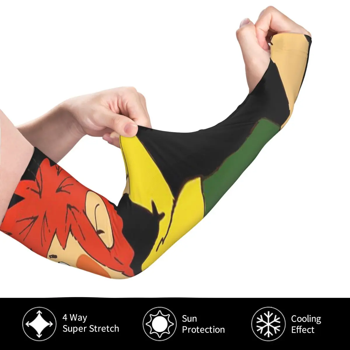 푸묵클은 보이지 않는 고블린(12) 야외 팔토시 자외선 차단 커버 여름 아이스 실크 사이클링 타투 슬리브